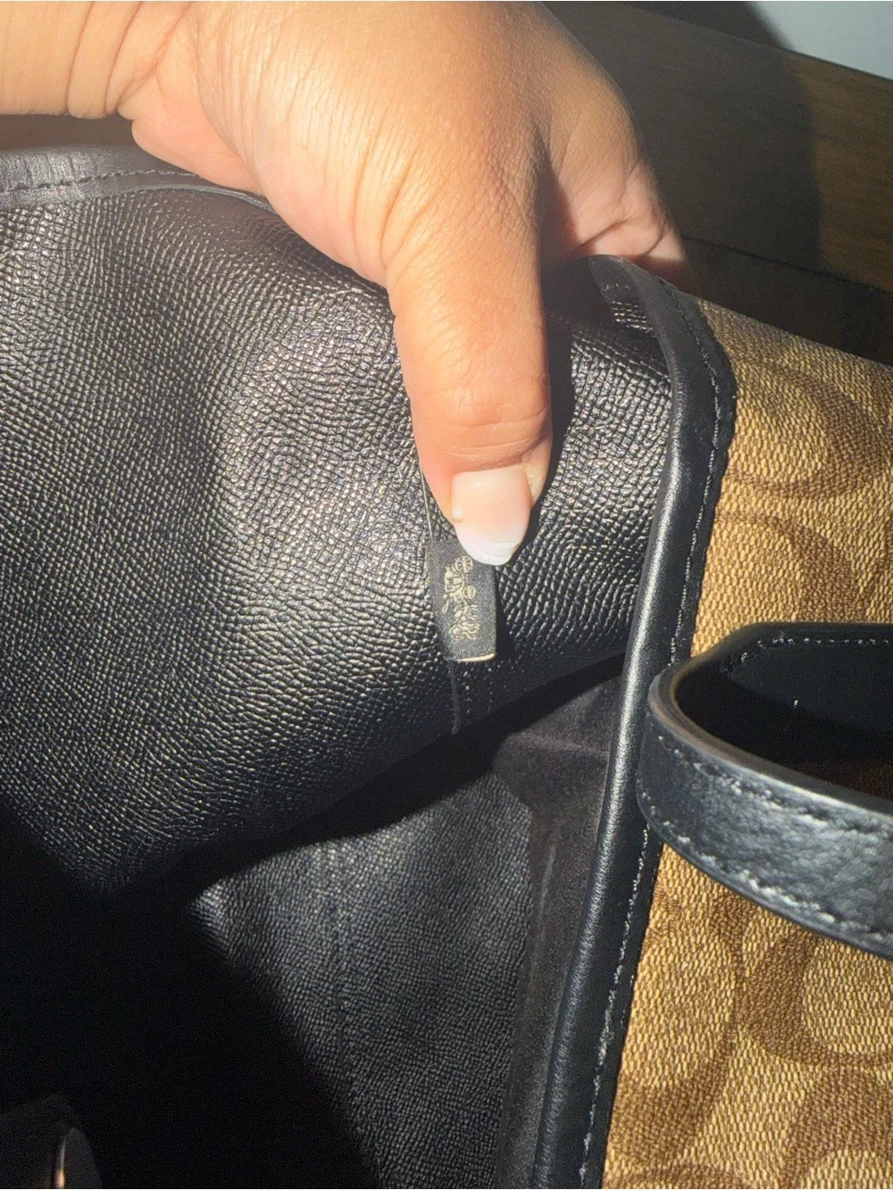 Coach Brown Signature Canvas Tote bag